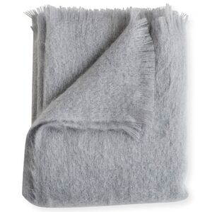 NWT Evangeline Linens Mohair Pure New Wool Gray Throw Blanket